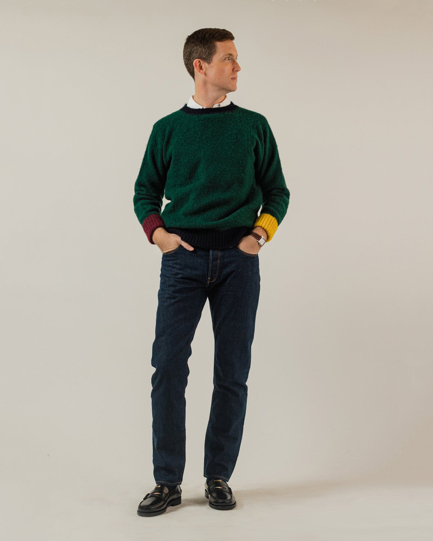 J. Press Shaggy Dog Sweater - Green