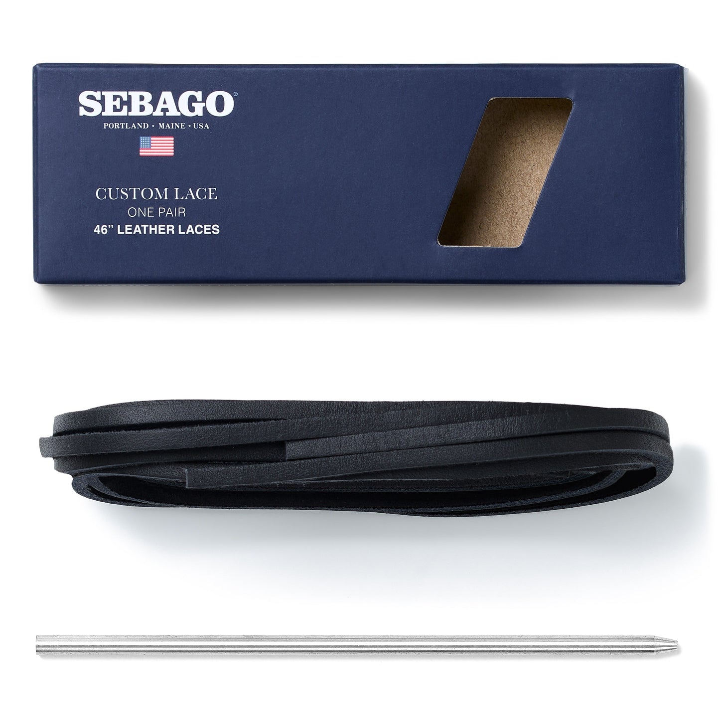 Rawhide Shoelaces - Navy Blue