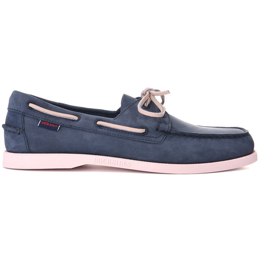 Docksides Portland Nubuk - Navy Blue & Pink